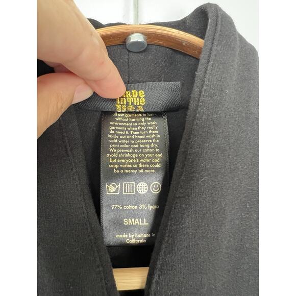 Nooworks Solid Magic Suit Jumpsuit Women Size S Jersey Knit Buttons Skinny Black - Picture 10 of 12